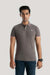 GREY POLO WITH TWO TONE TIPPING